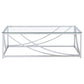 Lille 2-piece Glass Top Coffee And End Table Set Chrome