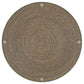 Halden Round Woven Seagrass Accent Side Table Light Brown