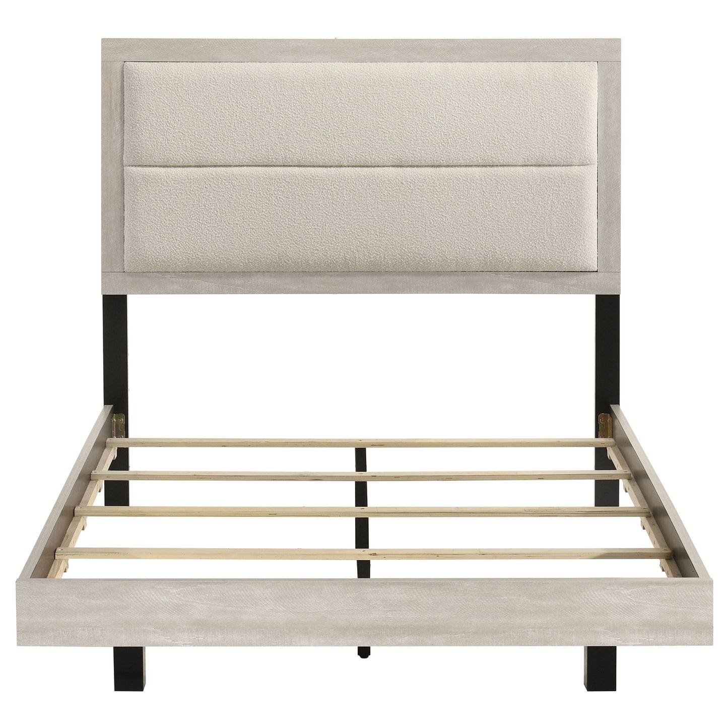 Trenton 54-inch Wood Full Panel Bed Rustic Cream