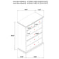 Sumerlin 6-drawer Bedroom Chest of Drawers White