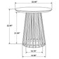 Touhy 2-piece Round Coffee and End Table Set Natural Mango