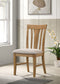 Hartville Dining Side Chair Natural Light Brown (Set of 2)
