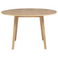 Andrews 5-piece Round Dining Table Set Light Ash and Black