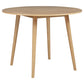 Andrews 5-piece Round Counter Dining Set Light Ash and Black