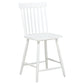 Andrews 5-piece Round Counter Dining Set Light Ash and White