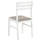Bucknell 3-piece Round Drop Leaf Dining Table Set White