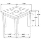Cardova 5-piece Counter Height Dining Table Set Vineyard Oak