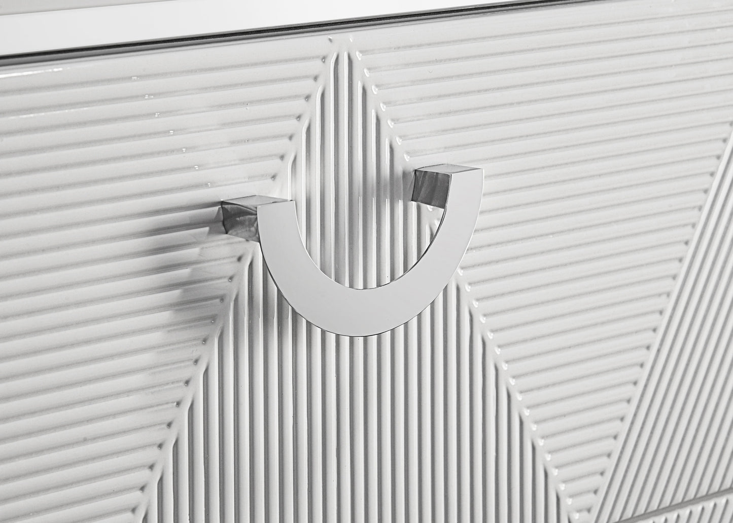 Cassia 2-drawer Nightstand Bedside Table White High Gloss