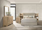 Arielle 4-piece Eastern King Bedroom Set Light Oak