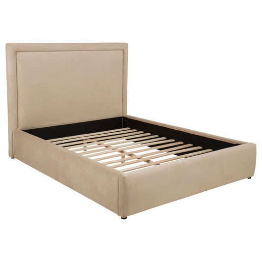 Lawson 54-inch Upholstered Full Platform Bed Light Saddle