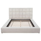 Dreux Upholstered Queen Panel Platform Bed Cream