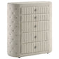Sonya 5-piece Upholstered Eastern King Bedroom Set Ivory