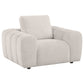Burnett Chenille Upholstered Accent Chair Ivory