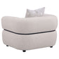 Jeanette 3-piece Fabric Upholstered Round Arm Sofa Set Beige