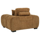 Octavia Upholstered Track Arm Accent Chair Amber