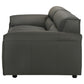 Buxton Top Grain Leather Upholstered Sofa Graphite