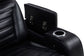 Zuma Faux Leather Dual Power Reclining LED Loveseat Black
