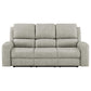 Brickston Triple Power Reclining Sofa Grey