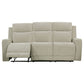 Kennett Chenille Upholstered Power Reclining Sofa Ivory