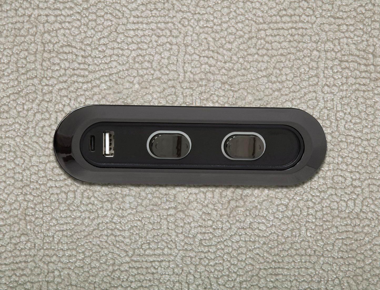 Kennett Chenille Upholstered Power Recliner Chair Ivory