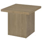 Devar 2-piece Square Cocktail Coffee End Table Set Latte