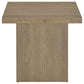 Devar 2-piece Square Cocktail Coffee End Table Set Latte