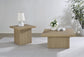 Devar 3-piece Square Cocktail Coffee End Table Set Latte
