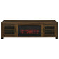 Havering 71-inch TV Stand Fireplace Media Console Dark Pine