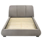 Mokena 46-inch Upholstered California King Platform Bed Taupe