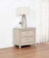 Pembroke 2-drawer Nightstand Bedside Table Washed Oak