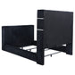 Tisdall California King Flame Visualizer TV Bed Black