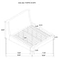 Rennes Upholstered Eastern King Wingback Platform Bed Grey