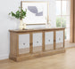 Brockway 4-door Dining Sideboard Buffet Cabinet Barley Brown