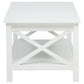 Skyview 2-piece Rectangular Lift Top Coffee Table Set White