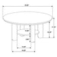 Ottowa 2-piece Round Wood Coffee Table Set Brown