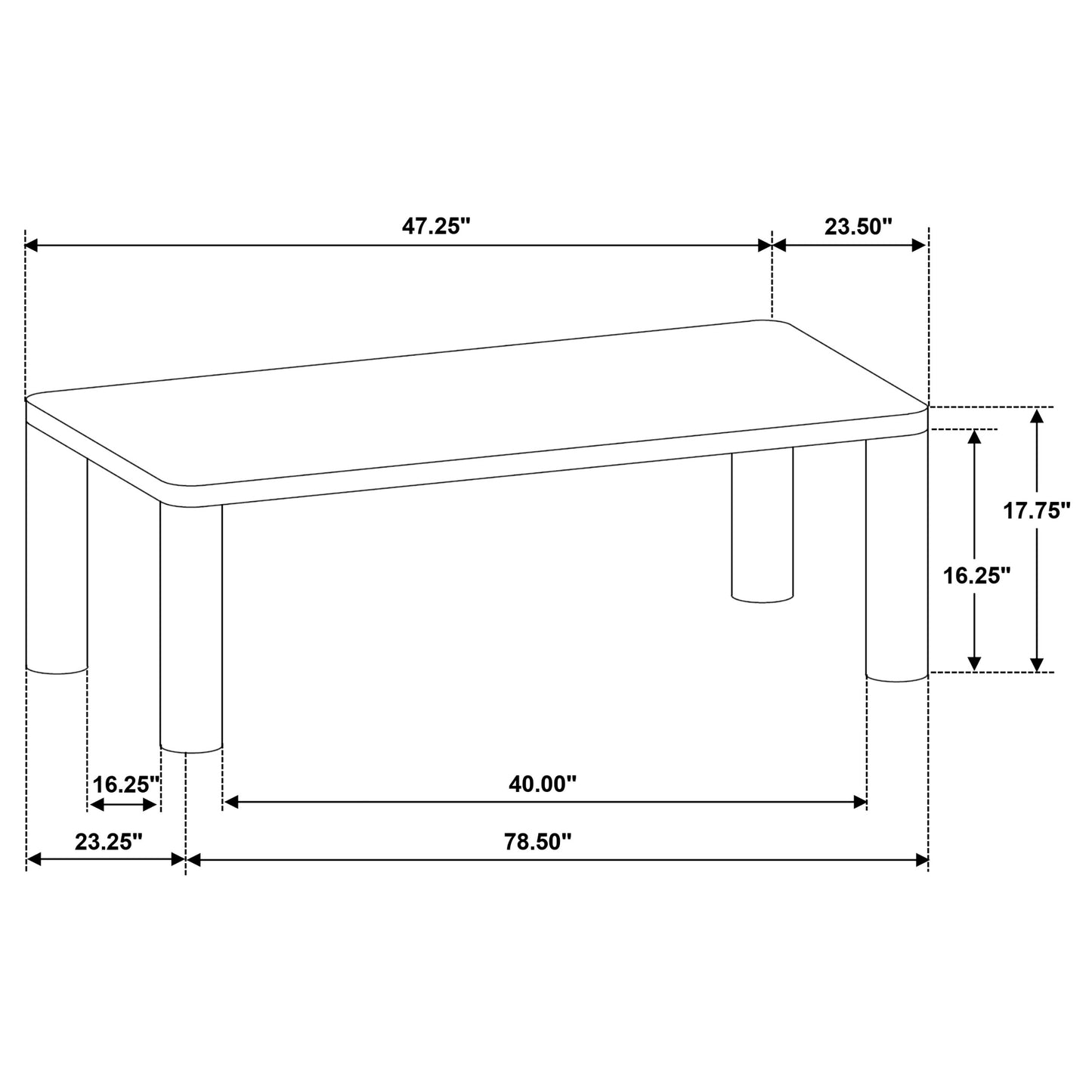 Castlewood 2-piece Cocktail Coffee Table Set Light Oak