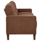 Bowen II 3-piece Fabric Upholstered Track Arm Sofa Set Rust