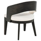 Leandro 5-piece Round Dining Table Set Burnished Black