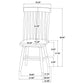 Andrews 5-piece Round Dining Table Set Light Ash and White
