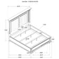 McKinney 4-piece Eastern King Bedroom Set Vintage White