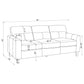 Scotland 3-piece Faux Leather Upholstered Sofa Set Brown