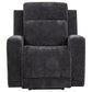Kennett Chenille Upholstered Power Recliner Chair Dark Grey
