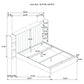 Arielle Queen Bookcase Panel Storage Bed Light Oak