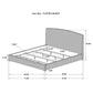 Laughton Banana Leaf California King Panel Bed Amber