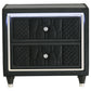 Lorient 2-drawer LED Nightstand with USB Black