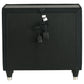 Lorient 2-drawer LED Nightstand with USB Black