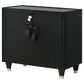Lorient 2-drawer LED Nightstand with USB Black