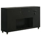 Lorient 8-drawer LED Bedroom Flame Box Dresser Black