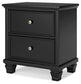 Lanolee California King Panel Storage Bed, Dresser, Mirror and Nightstand