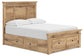 Makidern Full Panel Storage Bed